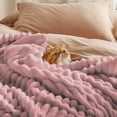 thumbnail image 4 of Throw Blanket Ultra Soft Lightweight All Season Blanket for Couch Bed Sofa Cozy Warm Fluffy Striped Decorative Throw for Women Men Home Decor, 4 of 5