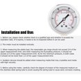thumbnail image 4 of Pressure Gauge Radial Pressure Gauge Pressure Measurement Tool Oil Filled Pressure Gauge Measuring Instrument TSPGG6047bar 1/4BSP Y60 Radial Oil Filled Pressure Gauge Instrument, 4 of 8