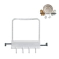 thumbnail image 1 of Foldable Washbasin Slipper Storage Rack Foldable Washbasin Slipper Storage with Hooks Punch-free Wall Mounted Basin Rack Hooks Bathroom Organizer, 1 of 7