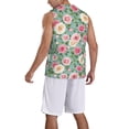 thumbnail image 2 of Sikiie Rose Flowers Basketball Jersey Reversible Men's Mesh Athletic Sports Shirts Training Practice S-4XL3X-Large, 2 of 6