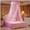 Pink, variant on Round Ceiling Hanging Mosquito Net, Heightened Floor Standing Circular Bed Canopy, Breathable Full Season Insect Net, Ideal for Princess Style Bedroom Decor
