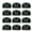 Black, variant on Oasiva Guitar String Bridge Beads String Fasteners 3 Hole Plastic Guitar String Ties
