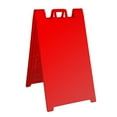 thumbnail image 1 of Plasticade Signe un Cadre Simple Panneau de Trottoir Pliant Portable, Rouge (4 Paquets), 1 of 2