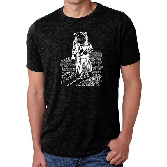 LA Pop Art Men's Premium Blend Word Art T-shirt - ASTRONAUT