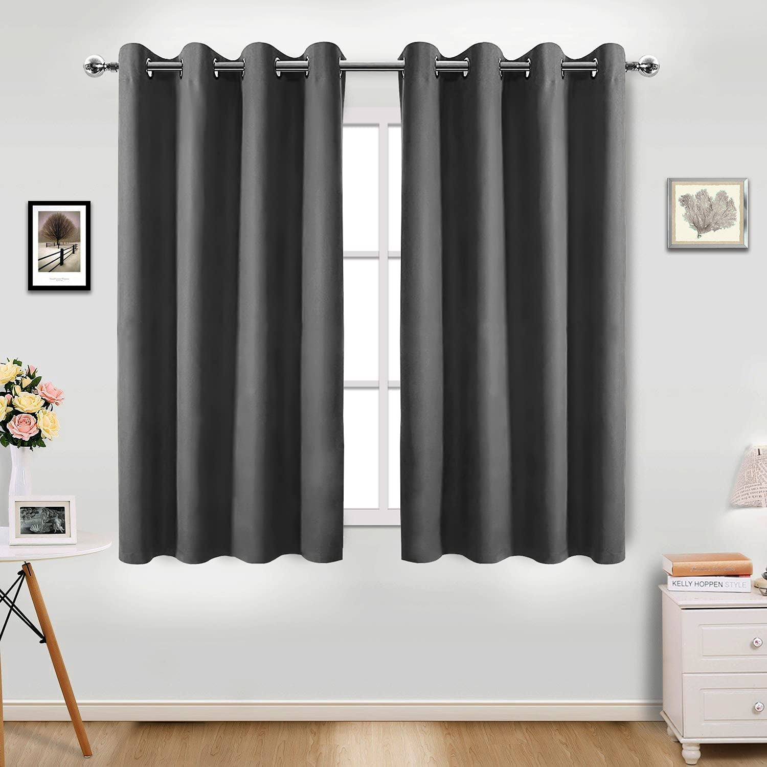 Pro Space Blackout Curtains Grommet Thermal Insulated Curtains Room