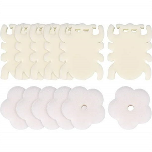 zhanmai 12 pieces spa scum sponge oil absorbing sponges with 2 kinds