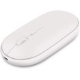 thumbnail image 1 of Ratón inalámbrico recargable, ratón de ordenador ultrafino 2,4G, ratón óptico silencioso (blanco), 1 of 7