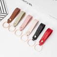 thumbnail image 4 of ASLSAW Multicolor Leather Keychain Business Gift Leather Keyring Men Women Car Key Strap Waist Wallet Key Chains Key Rings, 4 of 5