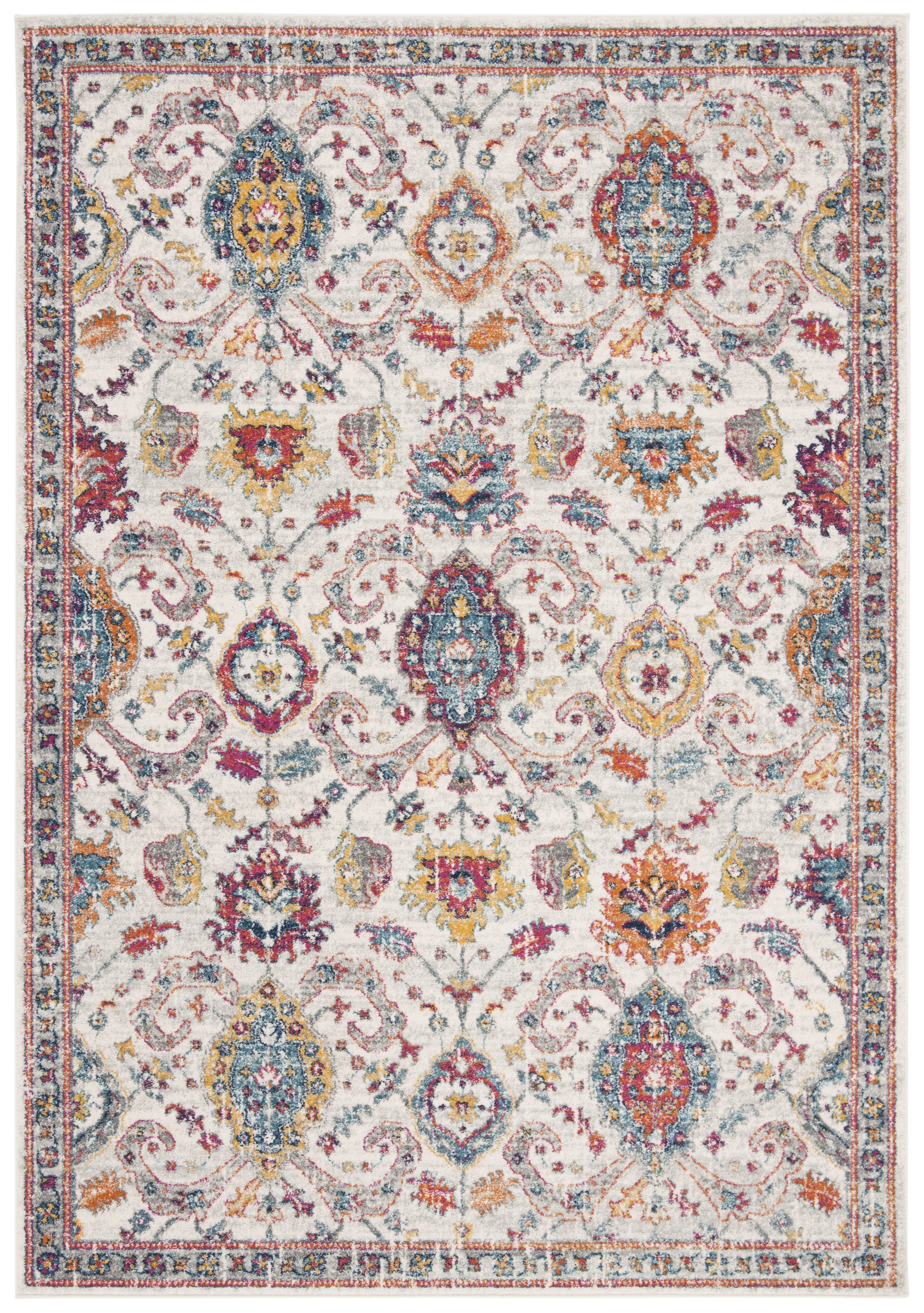 SAFAVIEH Evoke Lagrange Oriental Area Rug, Cream/Orange, 4' x 6'