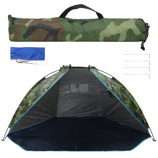 Tienda de campaña portátil de camuflaje para dos personas, refugio para pesca al aire libre
