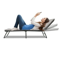 Folding Camping Cot for Adults, 5-Angle Adjustable Camping Cot Heavy Duty Outdoor Bed with Carry Bag,1200 D Layer Oxford Travel Camp Cots