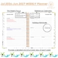 thumbnail image 3 of Academic Planner 2026-2027 Calendar Notebook(Jul.2026-Jun.2027,6.3"x8.5") Weekly Monthly Planner for Women Men 2026-2027 Planner Supplies-Flower, 3 of 9