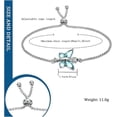 thumbnail image 2 of Crystal Butterfly Cremation Bracelet for Ashes for Women Stainless Steel Pendant Birthstone Crystal Cremation Bracelet for Women, 2 of 6