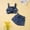Blue, variant on Kids Girl Clothes Summer Blue Spaghetti Strap Cute Tops and Shorts 2 Piece Outfits Girls 7-8 Years Girl Outfit