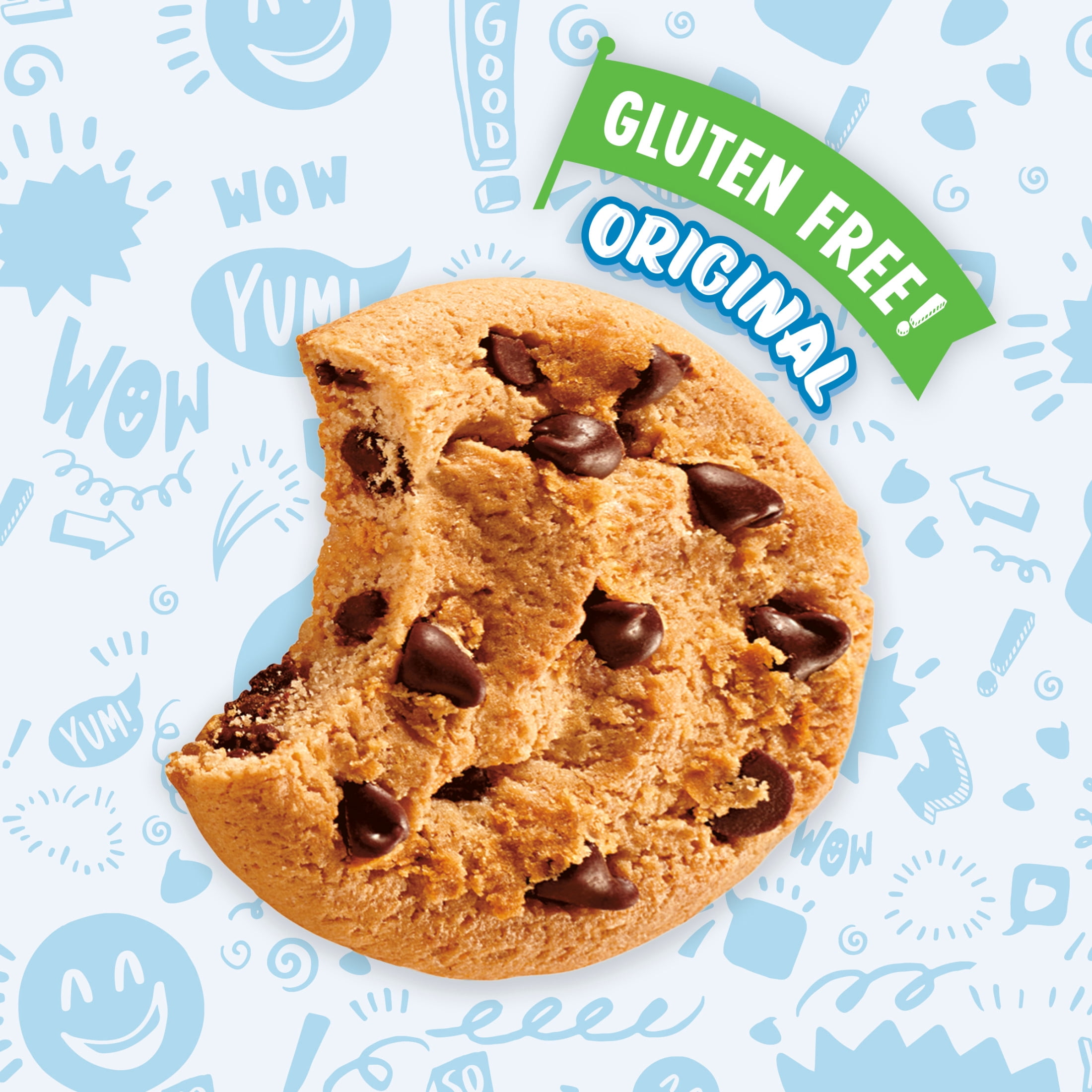 (3 pack) CHIPS AHOY! Original Crunchy Gluten Free Chocolate Chip Cookies, 9.31 oz