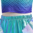 thumbnail image 5 of Mermaid Ariel Costume Dress for Girls, Two Piece Princess Cosplay Party Outfits with Accessories, Size for 3-9 Year, 5 of 7