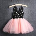 thumbnail image 3 of Vestido De Princesa Estilo Tutú Con MúLtiples Capas De Malla Con Estampado De Lunares XBTCLXEBCO Rosado;4-5 Años, 3 of 4