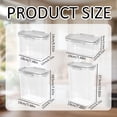 1800ML PET Plastic Food Storage Jar Clear Airtight Containers with ...
