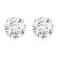 thumbnail image 3 of Rosec Jewels Certified Moissanite Solitaire Stud Earrings for Women - 6 mm - D-VS1 Grade, 10K White Gold, 3 of 7