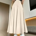 thumbnail image 4 of biudgviw Capri Pants for Women Soft Chiffon High Elastic Waist Palazzo Pants Comfy Wide Leg Cropped Pants, 4 of 4