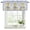 Gold, Blue, White, variant on Graduation Curtain Valances for Windows, Kitchen Valance Window Treatments Panel 2 Pack, Yellow Star Botanical Grey Gingham Rod Pocket Short Curtains for Bathroom Bedroom 42 x 12 Inch