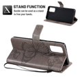 thumbnail image 4 of Dteck Galaxy S20 FE (Fan Edition) 5G Case, Embossed Butterfly PU Leather Magnetic Folio Flip Wallet Case Built-in Card Holder with Wrist Strap Stand Cover For Samsung Galaxy S20 FE 6.5 inch, Gray, 4 of 5