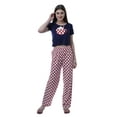 thumbnail image 1 of Inkmeso Women Crop Top Nightwear Set W/ Cute Coffee Mug Print Slim-Fit Sleepwear 2 Pcs, 1 of 1