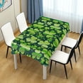thumbnail image 7 of Coolnut St Patrick's Day Clover Tablecloth, Waterproof Washable Polyester Square Table Cover, Durable Tablecloth for Kitchen Dining Table Party Decor, 60"X 60", 7 of 7