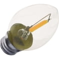 thumbnail image 4 of Satco S11308 7W Equivalent C7 Candelabra Base 2700K Clear LED Bulb - pack of 2, 4 of 5