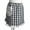 Black, variant on Bazaar Bliss Waist Apron, Chic Black Checkered with Ruffle and Pocket