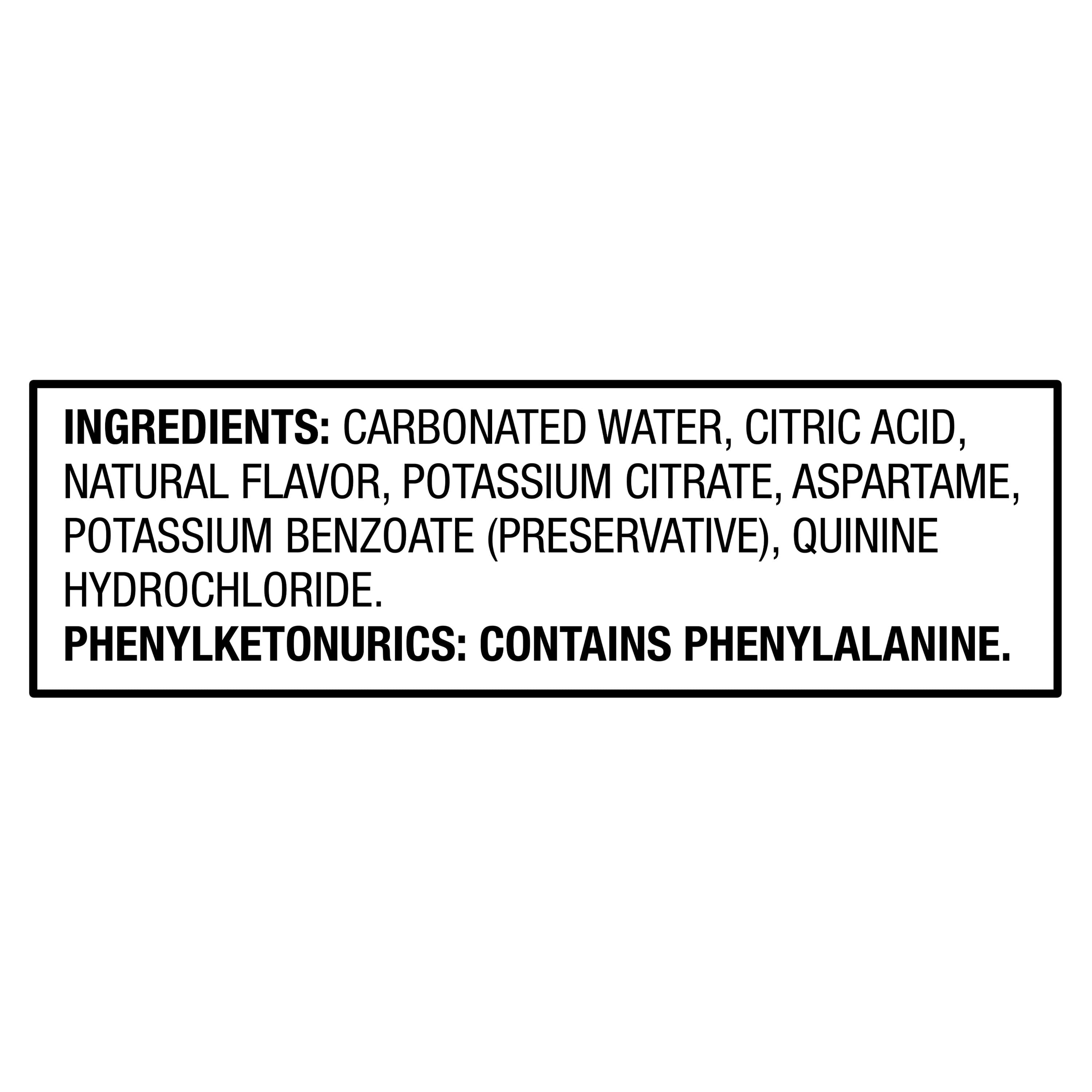 Great Value Diet Lime Tonic Water, 1L Plastic Bottle