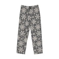 thumbnail image 6 of Uemuo Sparkling Snowflakes Pattern Men's Wide Leg Palazzo Lounge Pants with Pockets Light Weight Loose Comfy Casual Pajama Pants-X-Large, 6 of 9