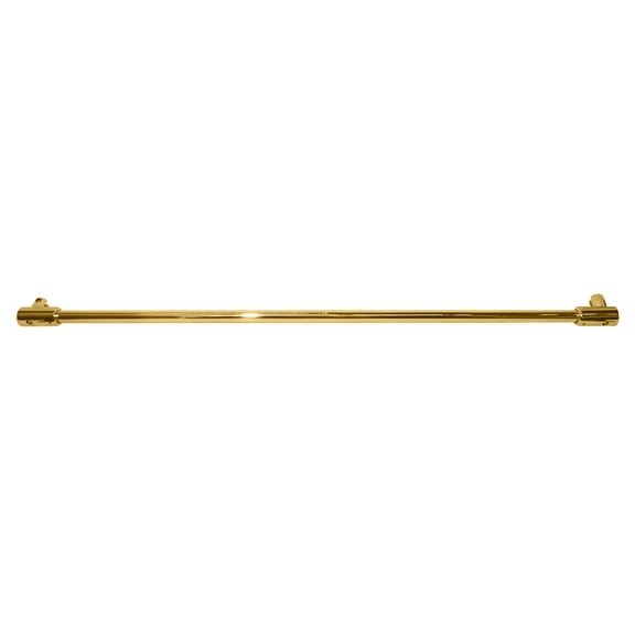 CRL SUP20BN Brushed Nickel 39" Sleeve-Over Glass-To-Glass Support Bar for 3/8" to 1/2" Thick Glass