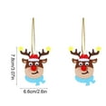 thumbnail image 3 of Decoraciones para Fiestas Navideñas, Adornos con Lazos de Lentejuelas, Adornos Colgantes para El Coche, Adornos Colgantes para El Árbol de Navidad, Adornos para El Árbol de Navidad., 3 of 6