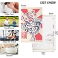 thumbnail image 2 of Coolnut Hand Towels Japanese Doll Mask Patterned 2 PCS, Cotton Bath Towel for Drying Face Hands Body Decorative Water Absorbent Lightweight Towels for Bathroom Ktichen Travel Gym, 16"x28", 2 of 6