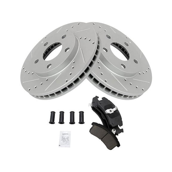 Front Brake Pad and Rotor Kit - Compatible with 1994 - 1997 Buick LeSabre 1995 1996