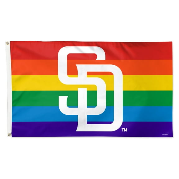 WinCraft San Diego Padres 3' x 5' Single-Sided Deluxe Team Pride Flag