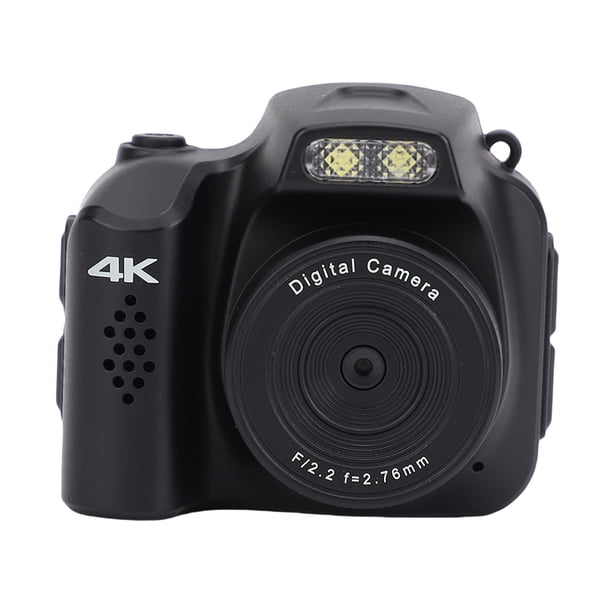 Cámara Retro 4k, Mini Cámara Digital Con Foto De 64MP Y Video 4k, Pantalla HD De 1.54" HD Y Luz LED, 19 Filtros Vintage - Diseño De Llavero Para Los Estudiantes Viajes Y