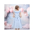 thumbnail image 5 of Sunny Fashion Girls Dress Light Gingham Plaid Waist Ruffle Cap Sleeve Party Summer 4 Years, 5 of 7