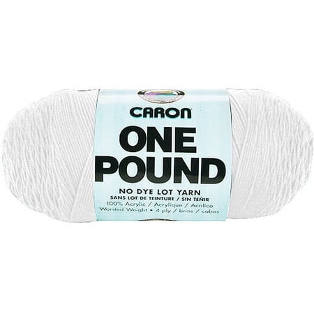 V.I.P. Medium Acrylic White Yarn, 812 yd