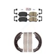 thumbnail image 1 of Transit Auto Front Ceramic Disc Brake Pads and Rear Drum Shoes Kit for Car 2003-2006 Toyota Matrix Pontiac Vibe AWD KNN-100249, 1 of 11