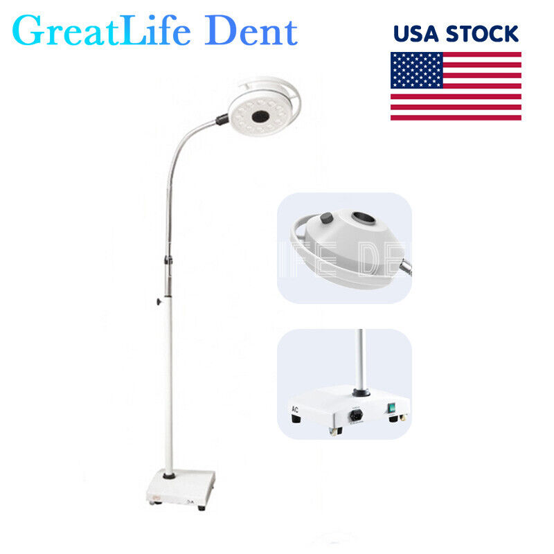 GreatLife Dent USA Stock 36W 12Led Mobile Examination Light Shadowless Surgical Medical Lamp Operating FDA
