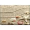 thumbnail image 4 of Dreamtimes Sea Shells Beach Area Rug 72x48in Sea Sand Non-Slip Floor Carpet Comfort Floor Mats Decor for Indoor Living Dining Room and Bedroom Area, 4 of 7