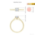 thumbnail image 5 of ANGARA Natural Cushion Diamond Engagement Ring in 14K Yellow Gold for Women (Size-5.25mm| Color-G| Clarity-VS2) | April Birthstone, Anniversary, Jewelry Gift for Women | Natural Diamond Ring, 5 of 9