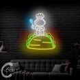 thumbnail image 2 of C-CRAFT Astronaut Chef Tacos Neon Led Light Up 35 inch for Mexican Tacos Shop Wall Decor, 2 of 5