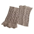 thumbnail image 3 of Women's Crochet Boot Cuffs Knit Lace Trim Leg Warmers Ankle Socks for Boot Style, 3 of 6