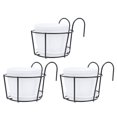 thumbnail image 2 of 3 Sets Balcony Hanging Flowerpot Racks Decorative Hanging Plant Pot Holders, 2 of 6