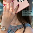 thumbnail image 5 of Njjex for Samsung Galaxy S22 Ultra（6.8"）Wallet Phone Case, Lanyard Flip Card Holder Slot Magnetic PU Leather Purse Kickstand Protective Case, Rose gold, 5 of 7