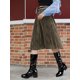 thumbnail image 2 of Hebilla para mujer Tacones gruesos Botas a media pierna Botas de combate negras EU 37, 2 of 7