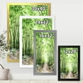 thumbnail image 4 of Designart 'Little Road Through Bamboo Forest' Traditional Framed Art Print, 4 of 4